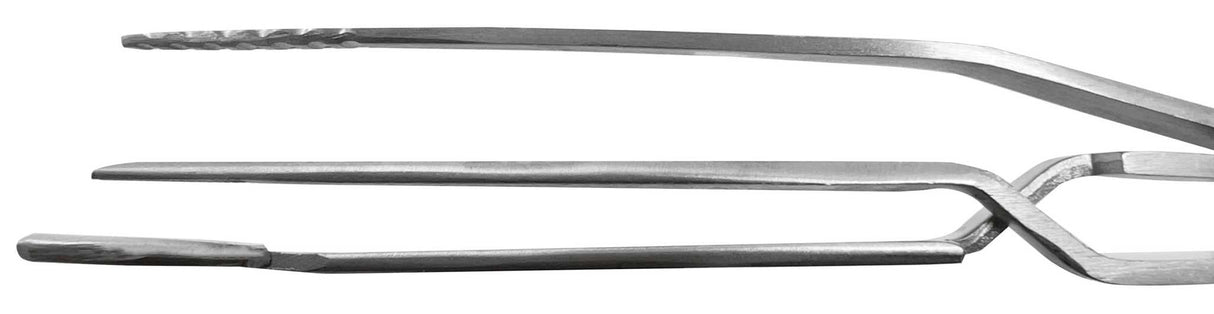 6-1/2" Half Shank Ring Holding Soldering Tweezers by PMC Supplies