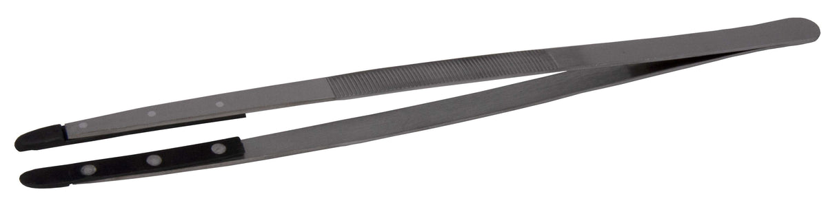 10-1/4" soft fiber-tipped non-marring tweezers for jewelry making and repair