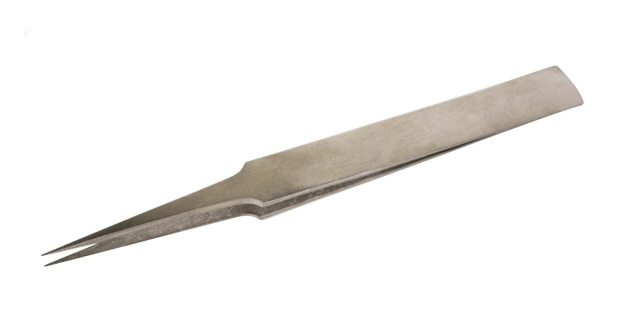 4-3/4 inch stainless steel Antimagnetic Tweezers No. 5 with fine tips for jewelry and watchmaking precision tasks