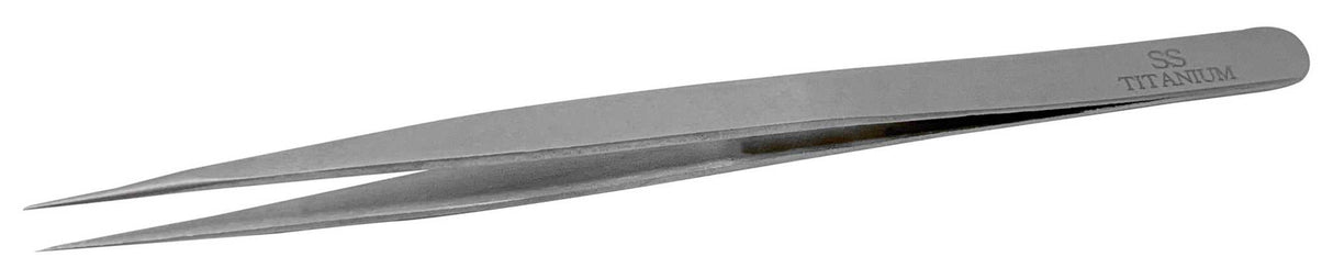 5-1/2 inch Titanium Tweezer No. SS for precise handling of diamonds and gemstones with corrosion-resistant titanium tips