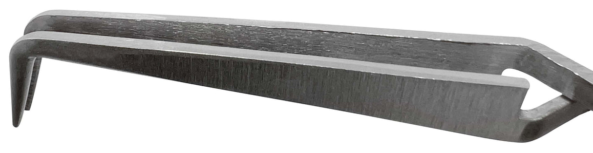 Soldering Cross Locking Tweezers with Fiber Grip 90 Degree Curved by PMC Supplies