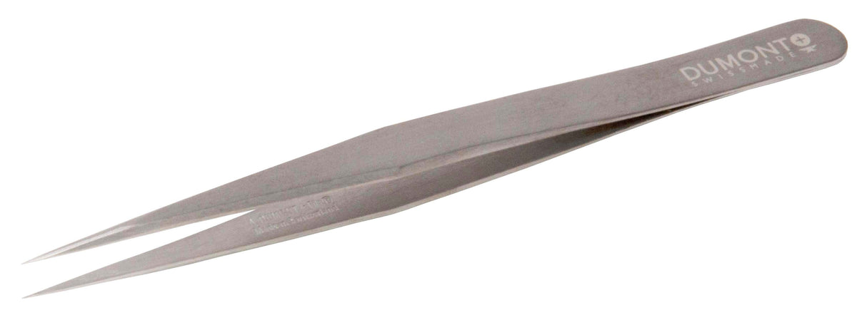 4-3/4" Dumont Titanium Tweezers Style #3 with precise ultra-fine tips and titanium corrosion-resistant body