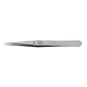 4-3/8" Dumoxel Dumont Tweezers Style C with ultra-fine tips and ergonomic stainless steel design for precision tasks