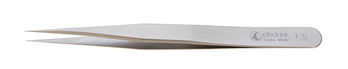 4-3/4 inch Ideal-Tek Inox Hi-Tech magnetizable stainless steel precision tweezers Style 1