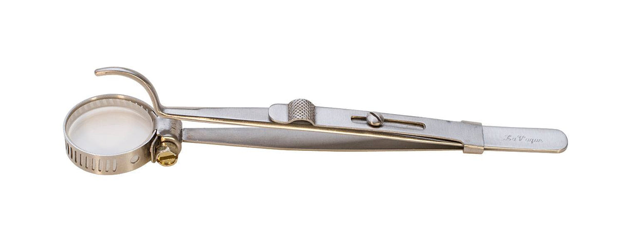 LaVaque Head & Shank Soldering Tweezers with built-in magnifier for precise electronics work