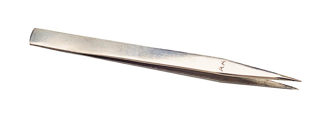 6-1/4 inch jumbo AA soldering tweezers with medium-point tips for precise component handling and ergonomic grip