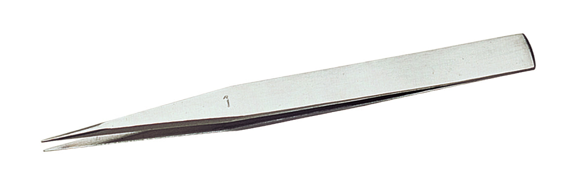 4-3/4" No. 1 Economy Tweezers made of anti-magnetic stainless steel for jewelry and electronics repair