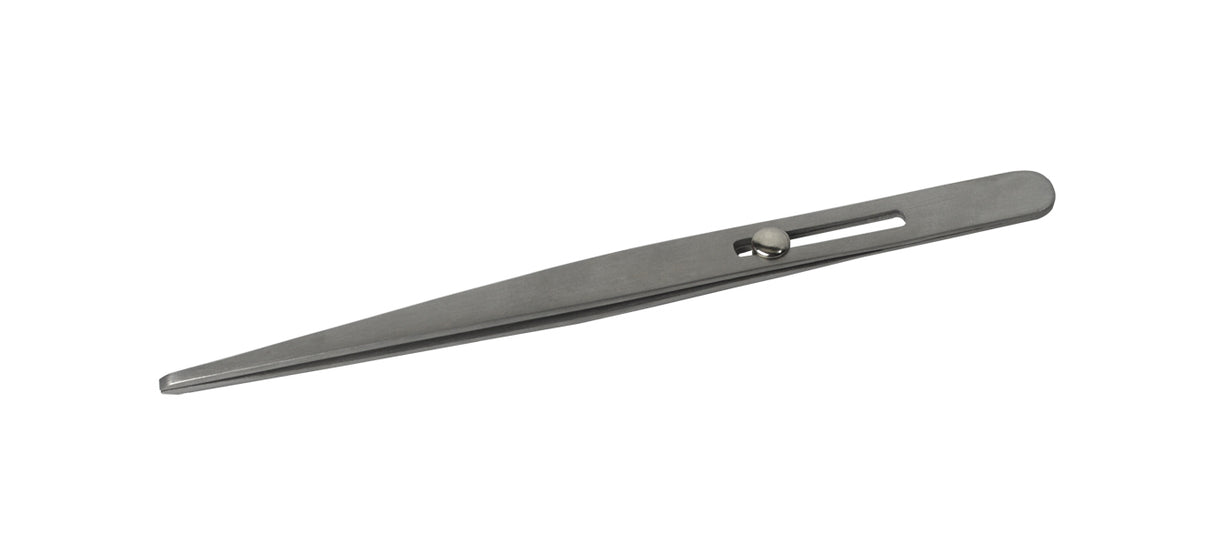 6-1/2" Blunt Tipped Slide-Locking Tweezers by PMC Supplies