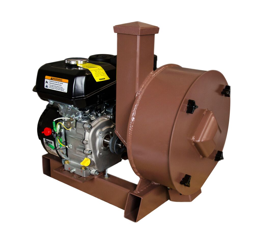 K&M Krusher 5.5HP Honda gas motor rock and ore crusher with 14" drum and 3" infeed opening