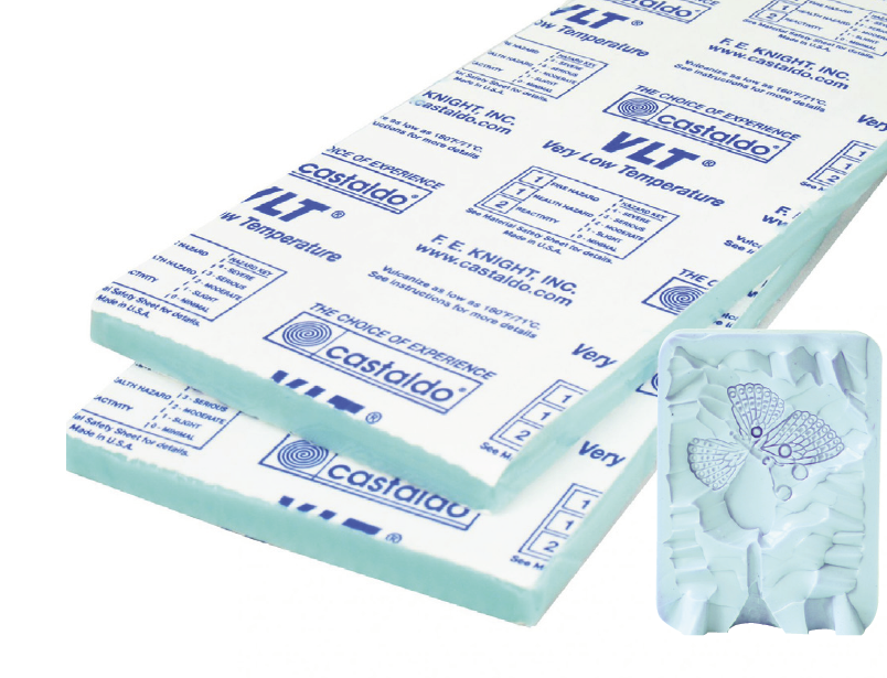 Castaldo VLT Silicone Rubber Strips 5 lb package for low temperature mold making and rapid prototyping.