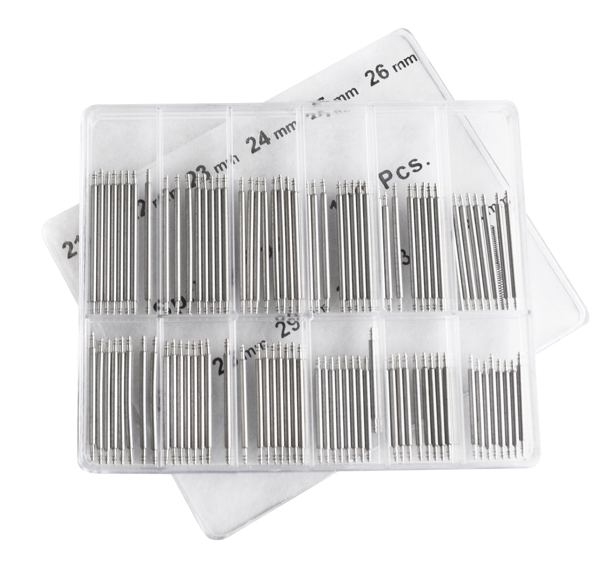 Stainless Steel Double-Shoulder Spring Bar Assortment - 21 to 32 MM by PMC Supplies