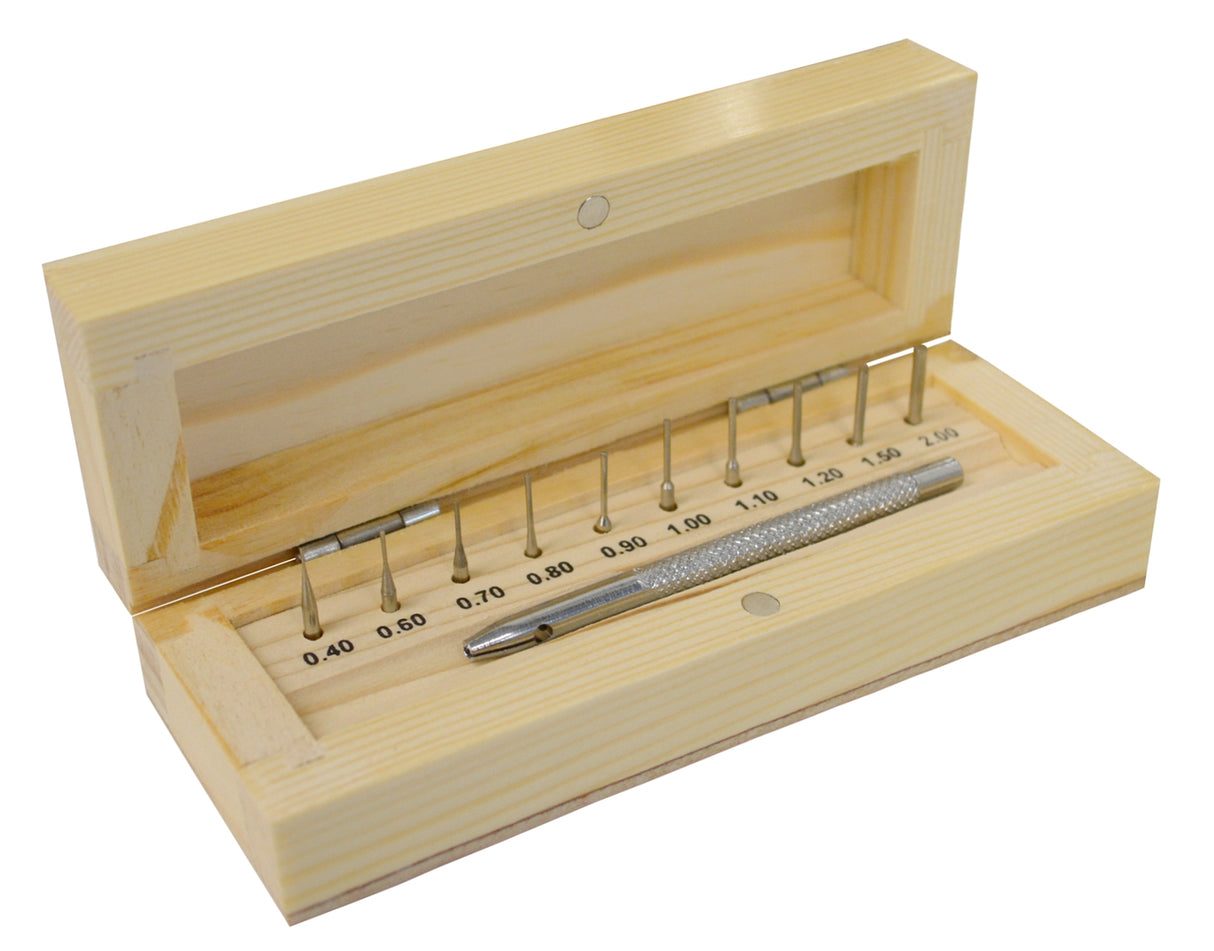 Watch Bracelet Link Pin Remover Tool with Wooden Box by PMC Supplies