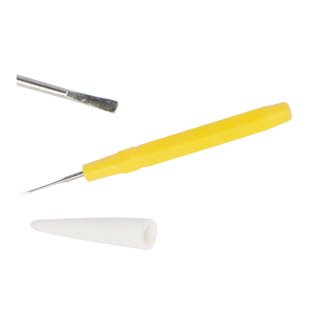 Extra Medium Point Yellow Dip Oiler for precise watch and clock repair lubrication