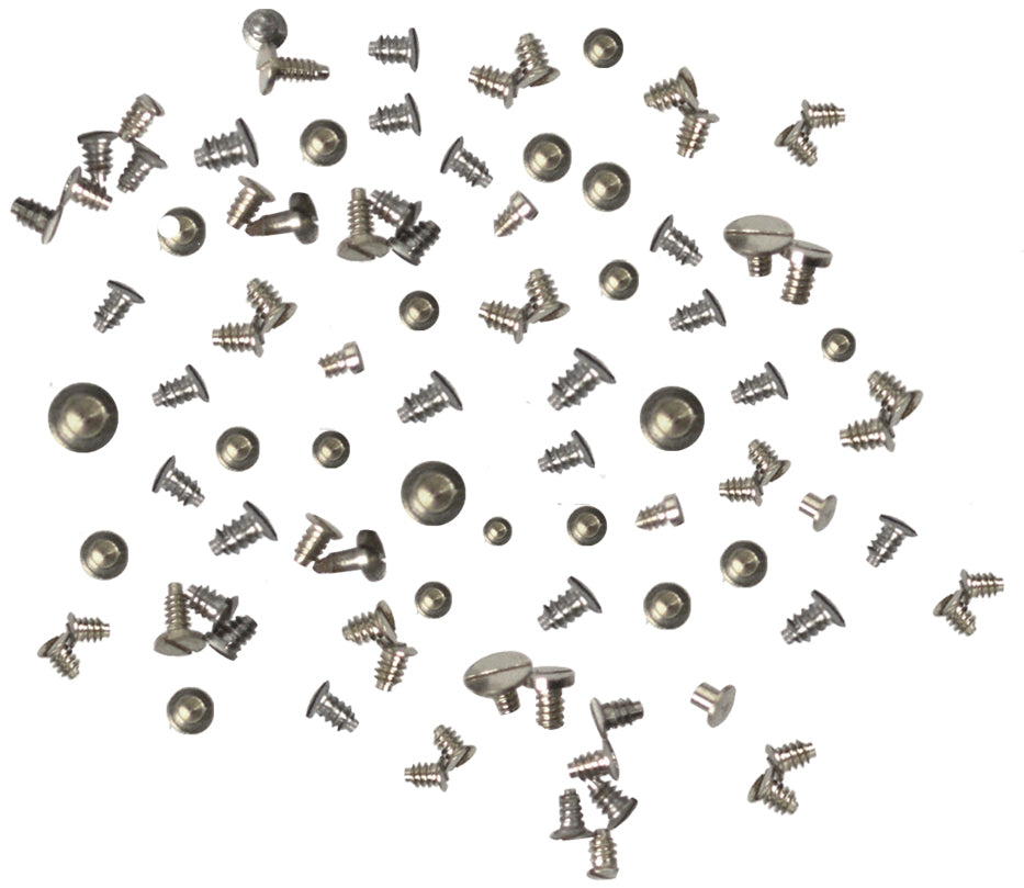 100-piece battery clamp and screws assortment for automotive and electronics repairs