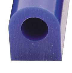 Blue Wax Ring Tube with flat side for jewelry carving and prototyping