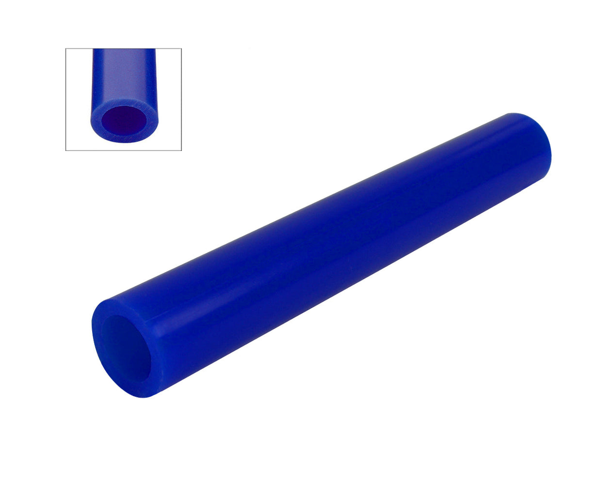 Blue wax ring tube with small round center hole for carving and ring making, 6-inch length, 5/8-inch diameter
