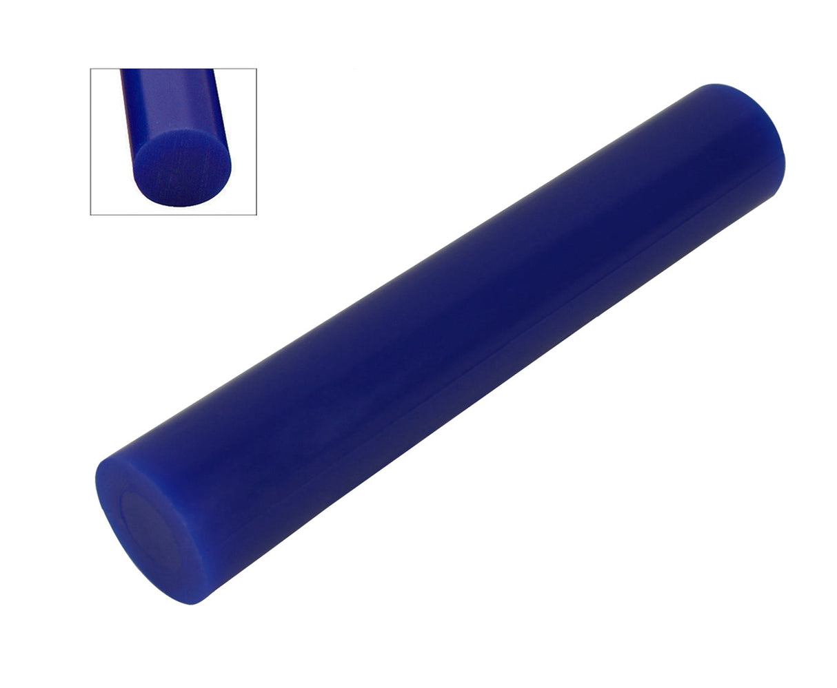 Blue large round solid wax ring tube for carving and jewelry making