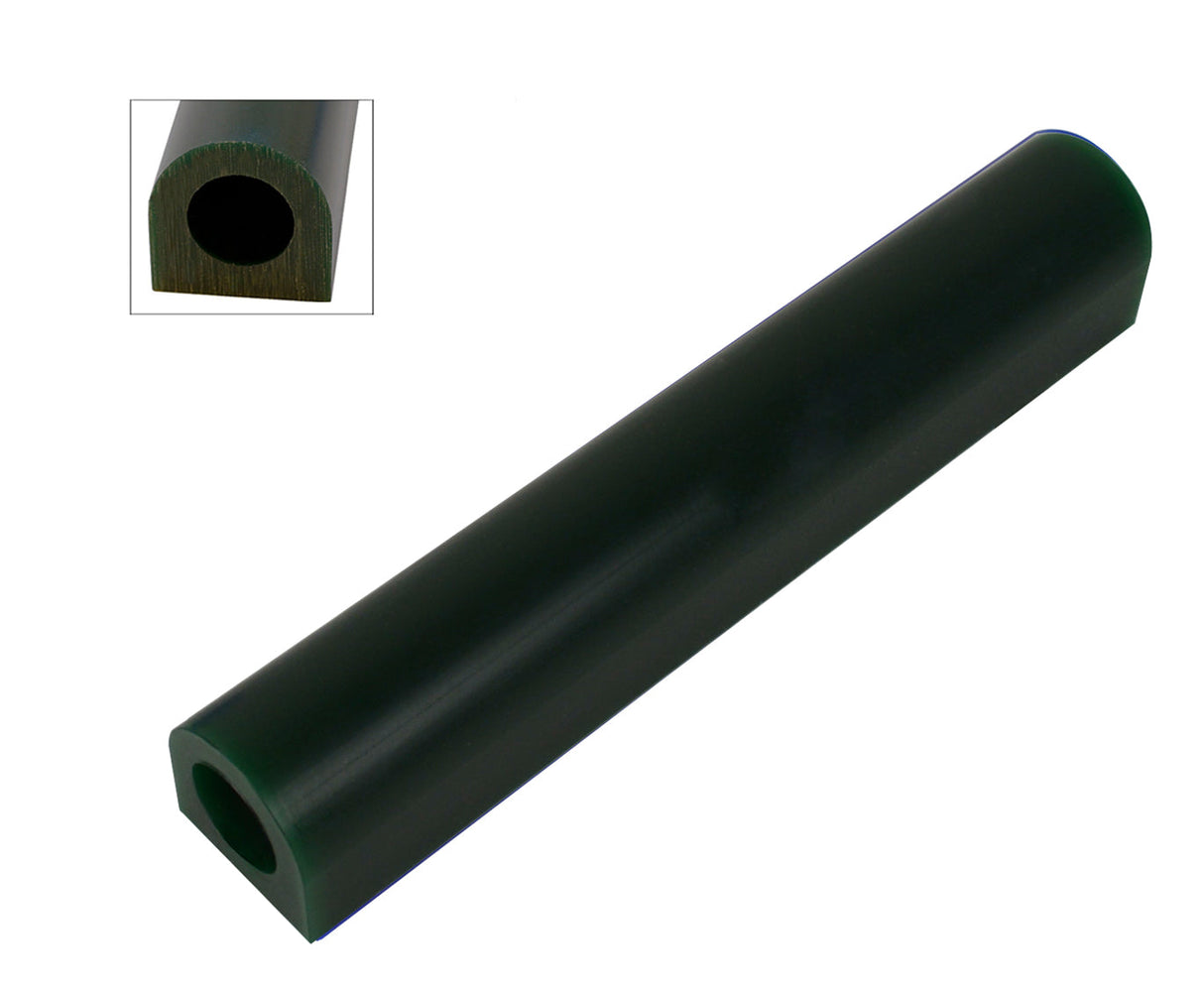 Dark green small flat side wax ring tube for carving detailed jewelry designs