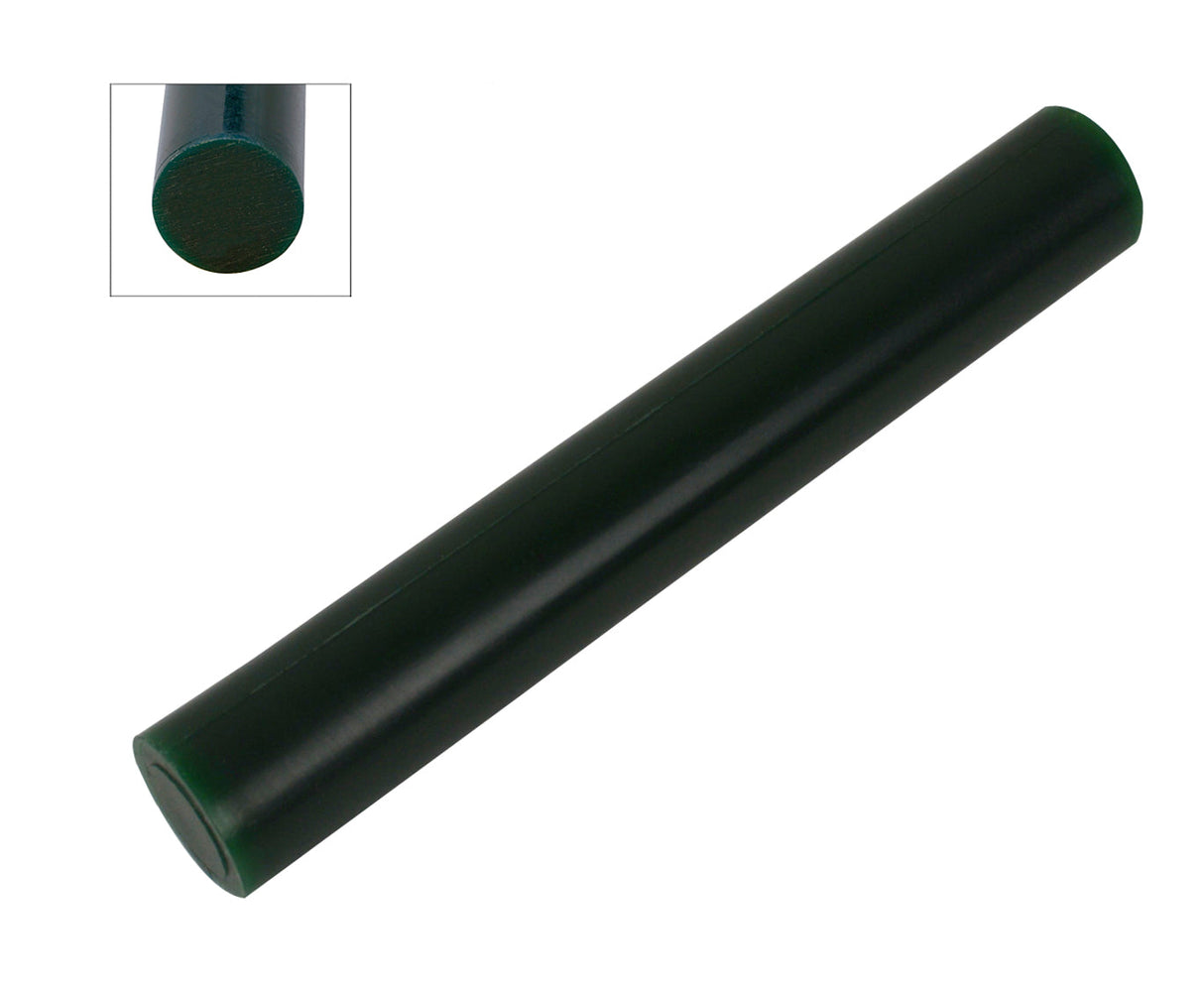 Dark green small round solid wax ring tube for jewelry crafting and prototyping