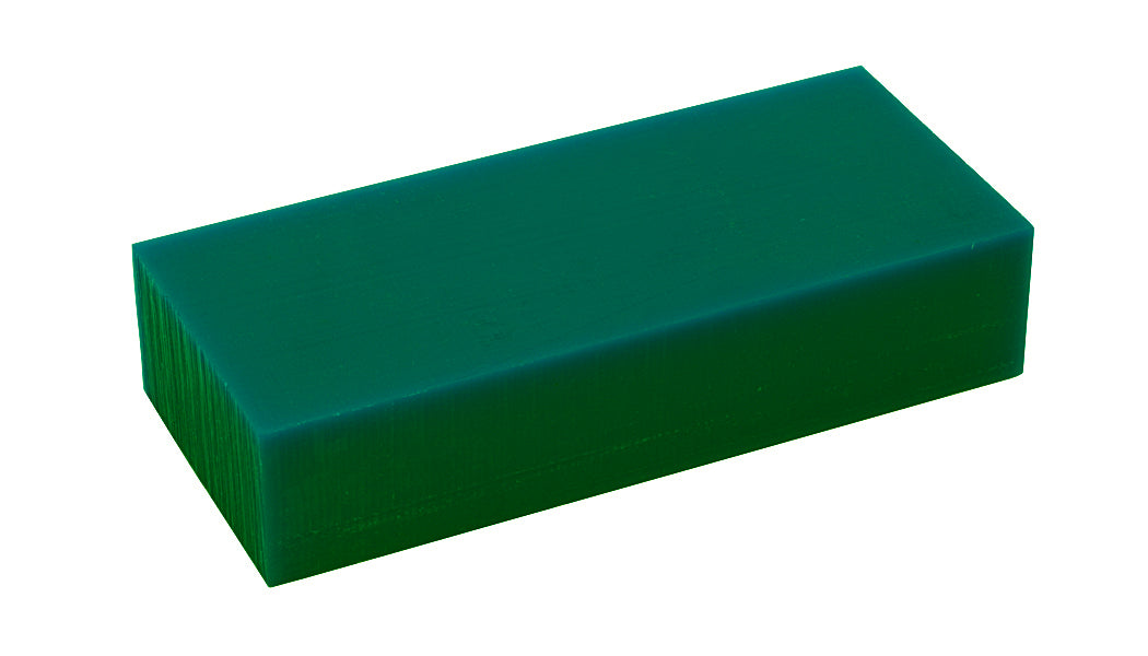 1 lb hard dark green wax carving block for precise sculpting and machining