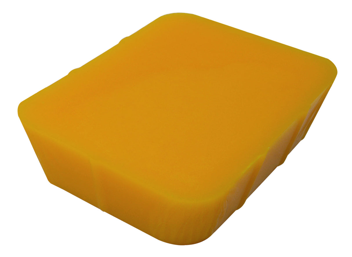 Sol-U-Carv Wax 1 lb yellow carving block for lost wax casting, water-soluble and low melting point