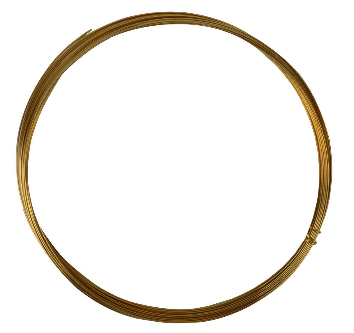 25' Half Round Half Hard Red Brass Wire - 20 Gauge by PMC Supplies