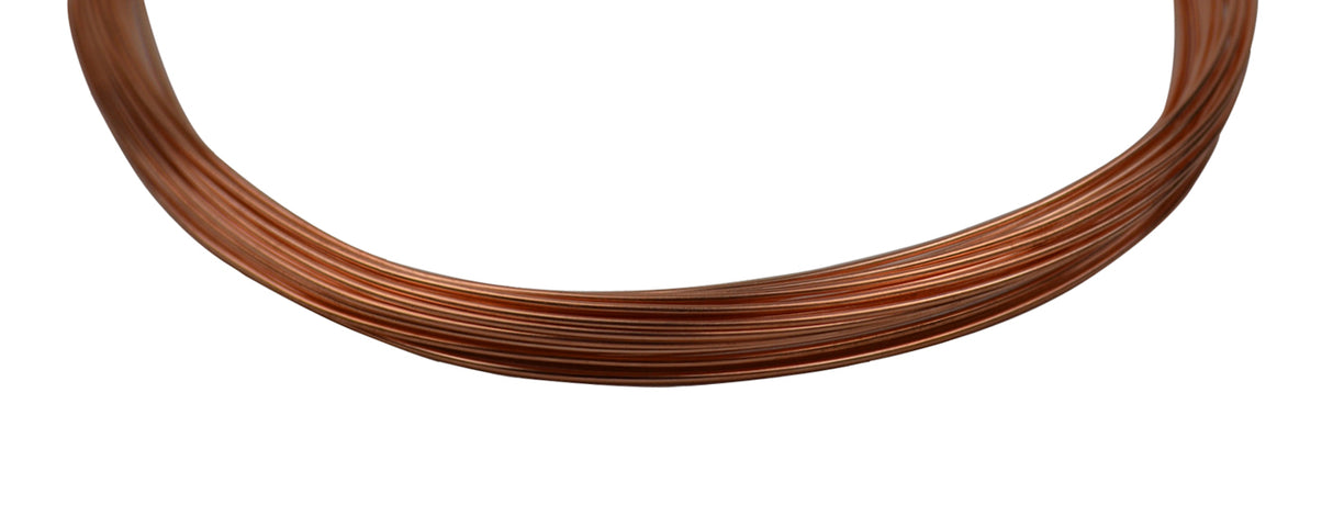 25' Round Dead Soft Copper Wire - 21 Gauge by PMC Supplies