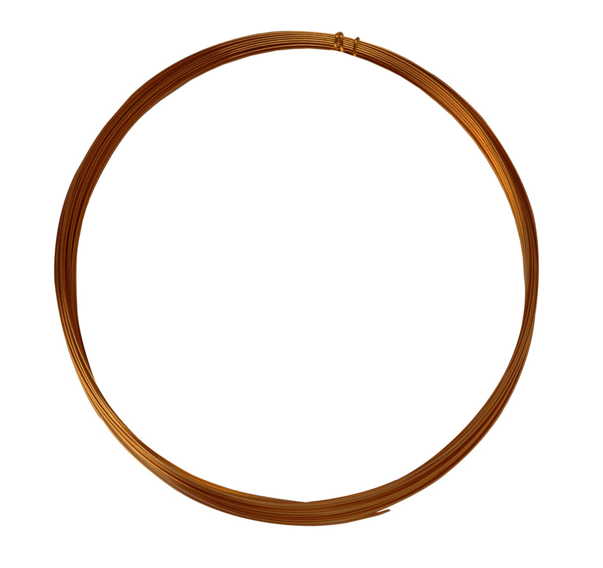 25-foot 22 gauge half round half hard copper wire coil for crafting and jewelry making