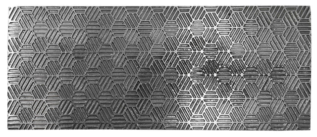 Texture Plate Pattern Plate for Press or Rolling Mill Style 34 Abstract Geometric Honeycomb