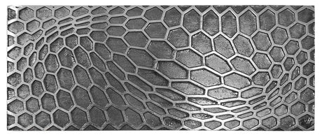 Texture Plate Pattern Plate for Press or Rolling Mill Style 39 Geometric Honeycomb