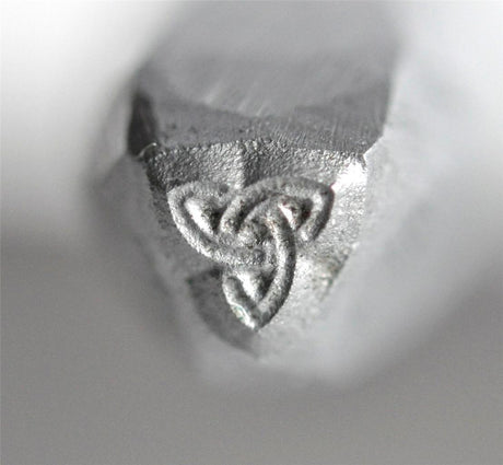 1/8" Steel Triquetra Celtic Knot Stamp