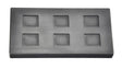 10 Gram Multi Cavity Silver Rectangular Graphite Ingot Mold