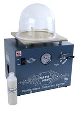 Arbe Kaya Vest Table Top Casting Machine with vacuum pump and clear bell jar for professional jewelry casting