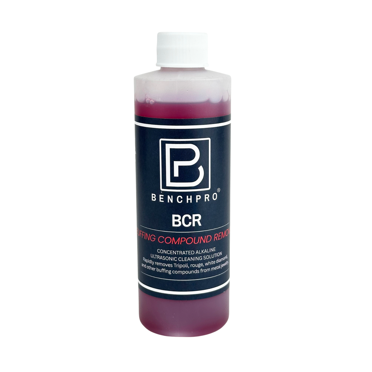 BCR Buffing Compound Remover - Concentrated Alkaline Ultrasonic Cleaning Solution (1 Half Pint, Quart, Gallon)