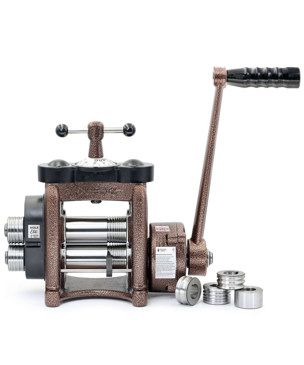 Durston 1017 Agile Elite C110mm combo rolling mill with reduction gear for jewelry making