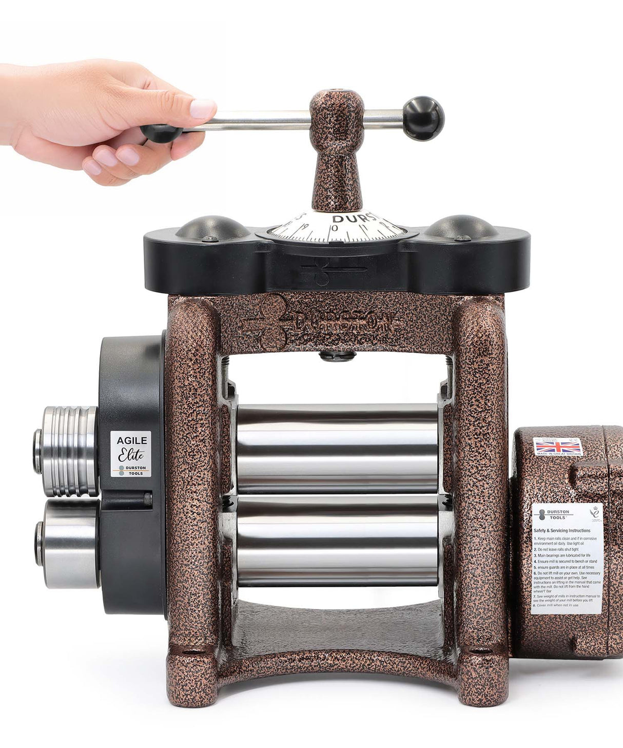 Durston 1018 Agile Elite F110mm Flat Rolling Mill with Reduction Gear