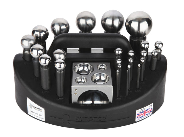  24-Piece Durston Doming & Dapping Block Punch Set