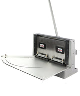 Durston 1208 New Version 12-inch guillotine shear with patent-pending cutting guide and ergonomic handle for precision metal and jewelry cutting