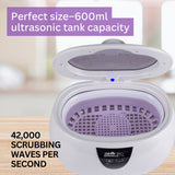 GEMORO Sparkle Spa Ultrasonic Jewelry Cleaner – White Pearl