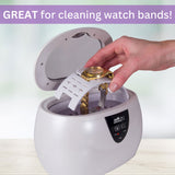 GEMORO Sparkle Spa Ultrasonic Jewelry Cleaner – White Pearl