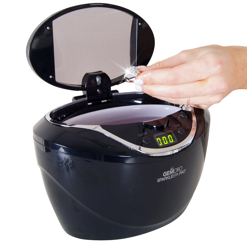 GEMORO SparkleSpa Pro Deluxe Personal Ultrasonic Jewelry Cleaner
