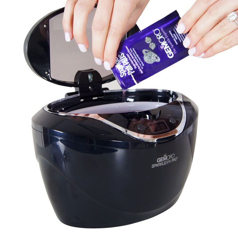 GEMORO SparkleSpa Pro Deluxe Personal Ultrasonic Jewelry Cleaner
