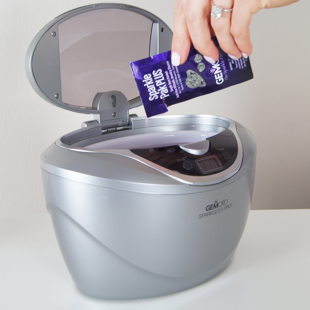 GEMORO SparkleSpa Pro Deluxe Personal Ultrasonic Jewelry Cleaner
