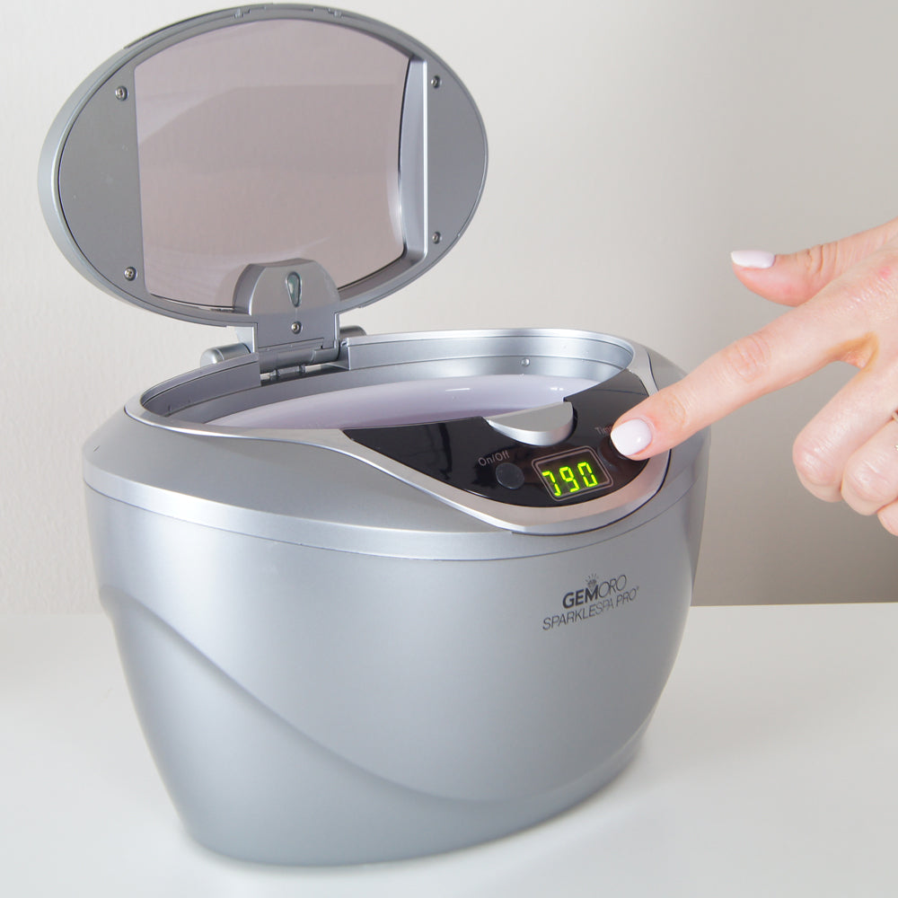 GEMORO SparkleSpa Pro Deluxe Personal Ultrasonic Jewelry Cleaner