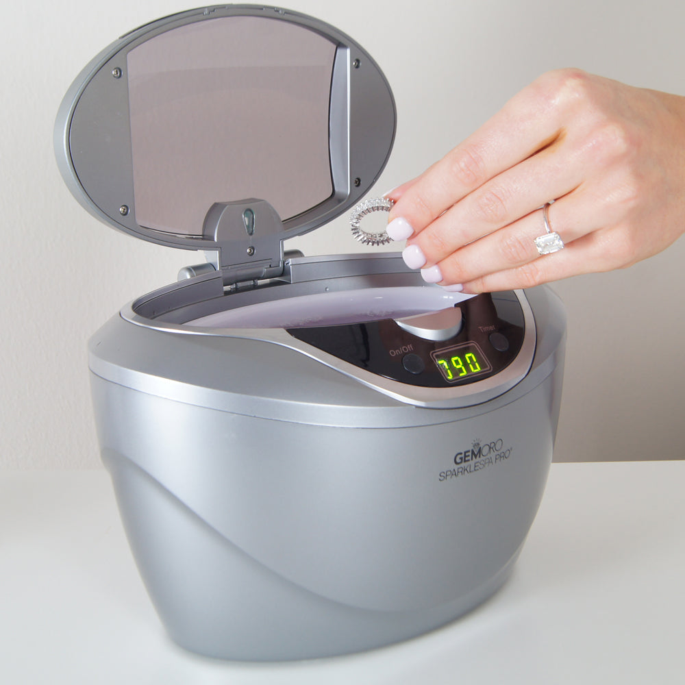 GEMORO SparkleSpa Pro Deluxe Personal Ultrasonic Jewelry Cleaner