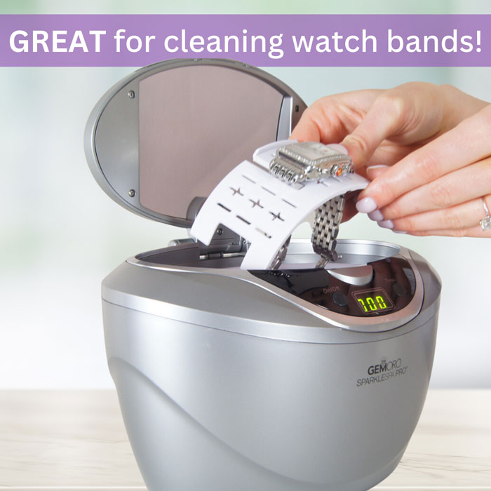 GEMORO SparkleSpa Pro Deluxe Personal Ultrasonic Jewelry Cleaner