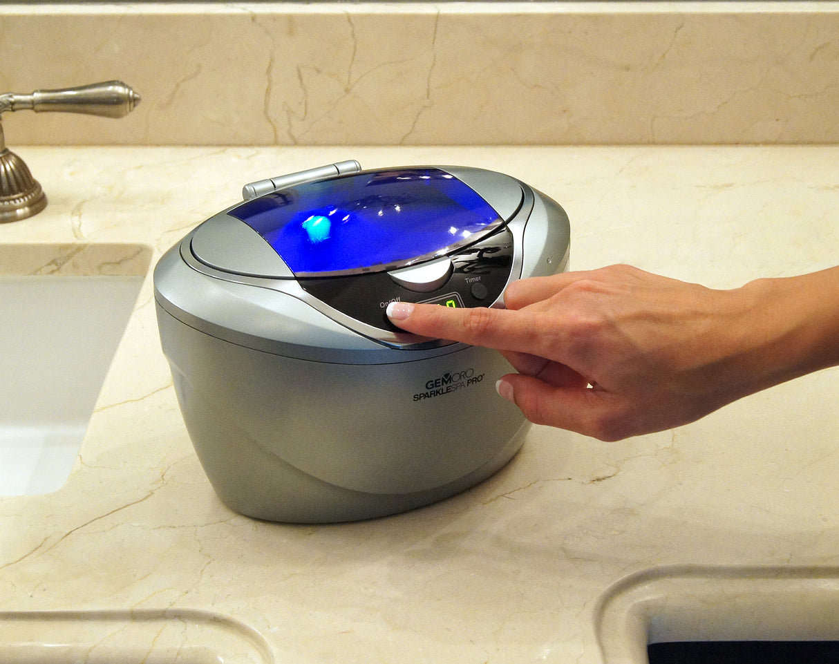 GEMORO SparkleSpa Pro Deluxe Personal Ultrasonic Jewelry Cleaner