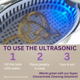 GEMORO LuxeSpa Personal Ultrasonic Jewelry & Eyeglass Cleaner