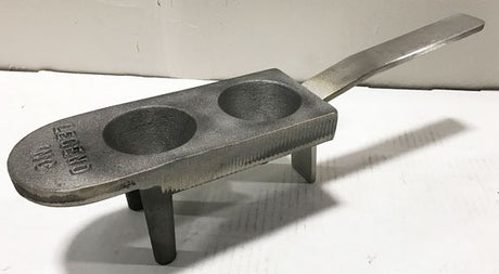 Cast Iron Large Capacity Conical Assay Mold, 2-Depression by PMC Supplies