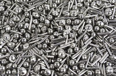 2.2 lbs stainless steel jewelers polishing tumbler burnishing media shot mix with balls, crosses, pins, and satellite shapes